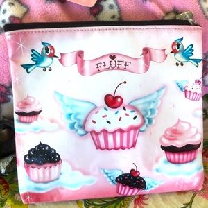 Fluff makeup bag.